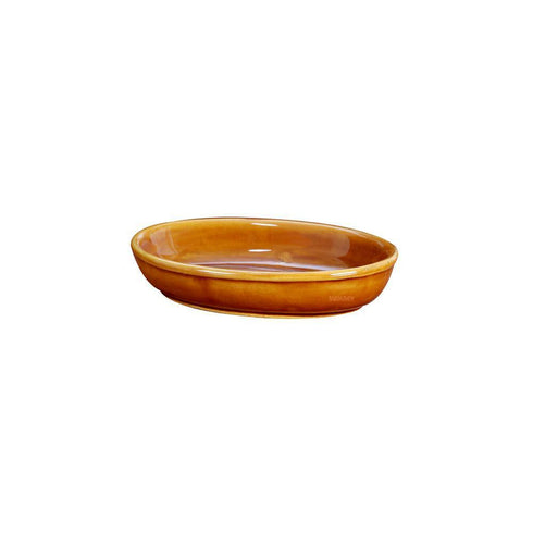 Ceramic Portion Dish Oval Honey